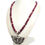 Thumbnail: 715 Ct Natural Red Ruby & Oxidized Silver Butterfly Design Pendant Necklace~24"