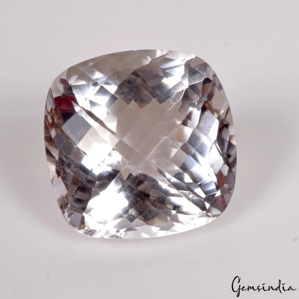 サムネイル： VVS 48.50Ct Natural Purple Amethyst Cushion Checker Cut Bolivian Loose Gemstone