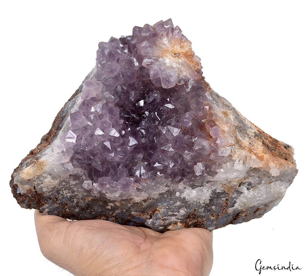 Thumbnail: 2 Kilo Natural Purple Uruguay Amethyst Crystal Cluster Rough Rock Geode Specimen