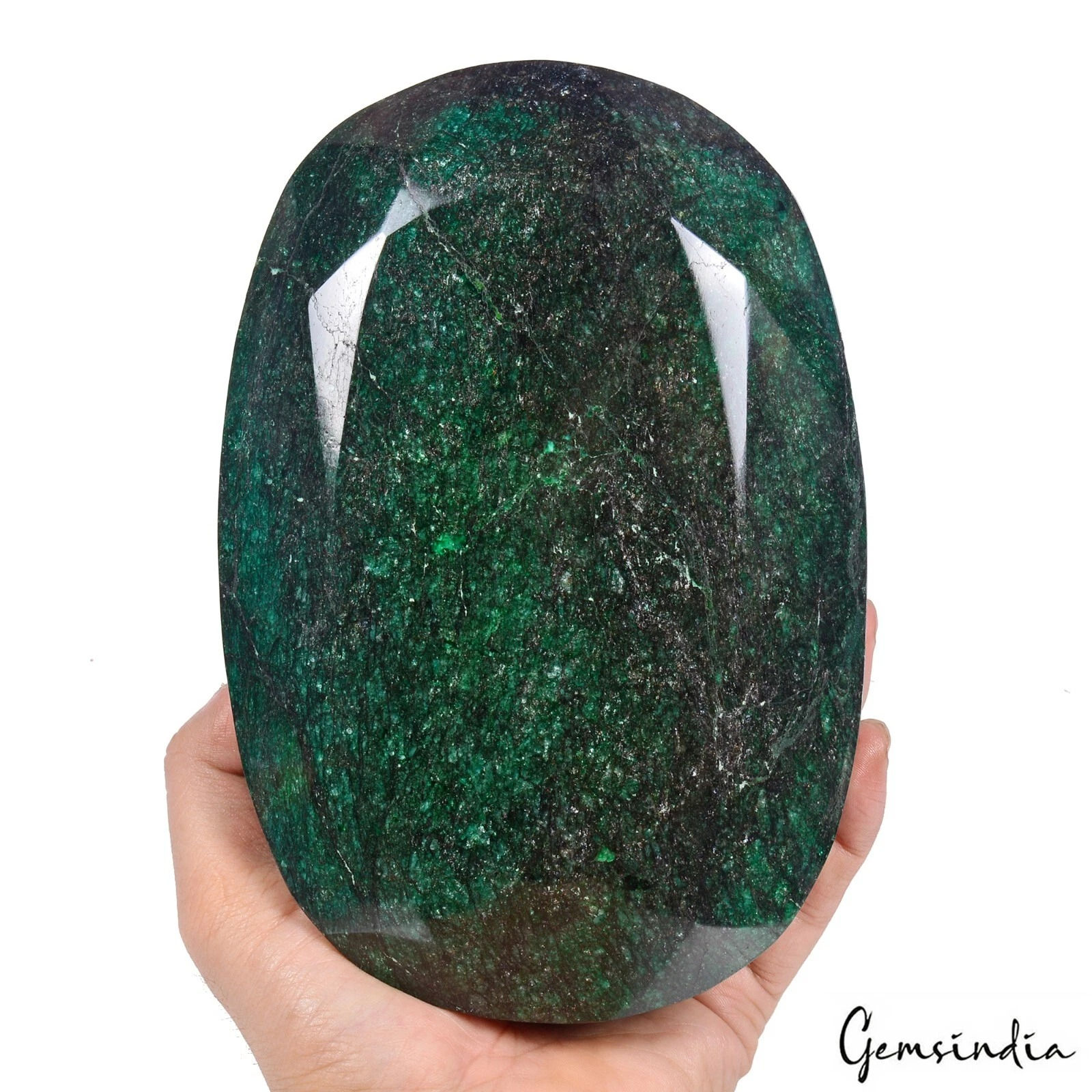 3.5 Kg Natural HUGE Green Brazilian Emerald Certified Treated Oval Cut Gemstone
