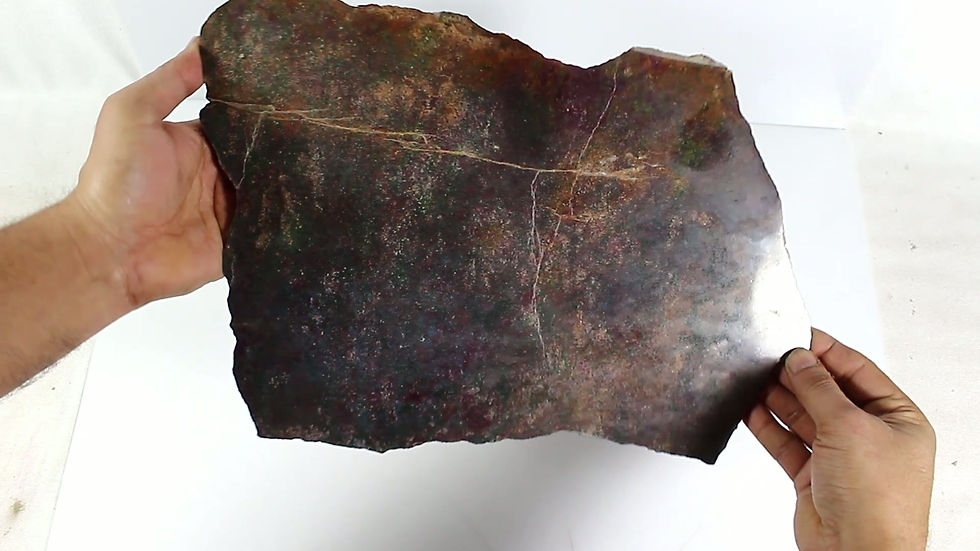 Miniaturbild: Large 2.9kg Ruby Kyanite Slab Specimen Rough Natural Stone On Rare Display Stand