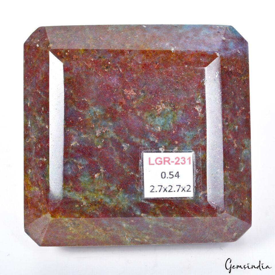 Miniatura: 2700 Ct Natural Untreated Ruby Octagon Cut Rare Earth Mined Madagascar Gemstone