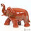 Thumbnail: 650 Cts Natural Brown Sunstone Single Stone Hand Carved Elephant Statue~2" tall