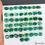 Thumbnail: 300 Ct Natural Blue Green Emerald Oval Cut Faceted Loose Wholesale Gems Lot 50Pc