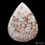 Thumbnail: 226 Ct White Buffalo Turquoise Pear Cabochon Large Gemstone 75mm From Nevada USA