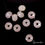 Thumbnail: 168 Ct Rose Quartz Gem 15mm Size Checker Cut Round Beads For DIY Making Jewelry
