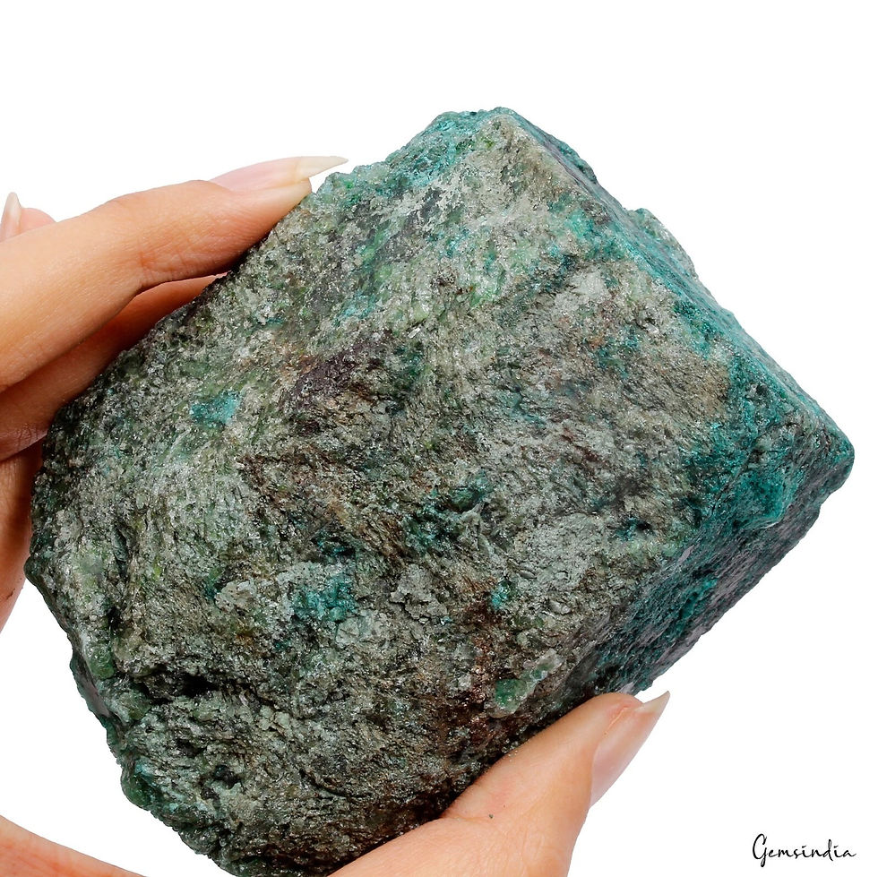 Thumbnail: 3700 Ct Natural Emerald Huge Rough Earth Mined Uncut Green Loose Gemstone