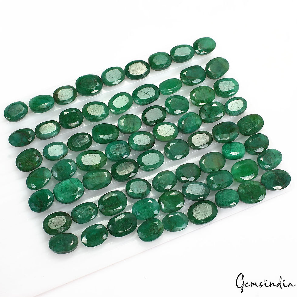 Certified 1000 Cts/69 Pcs Natural Zambian Dark Green Emerald Oval Cut Gems Lot