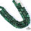 Thumbnail: 8" Each Natural Green Serpentine Gemstone Box/Cube Faceted 8-9mm Beads, 3 Strand