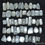 Thumbnail: 480 Ct/50 Pcs Natural Untreated White/Gray Moonstone Silky Mix Gems For Jewelry