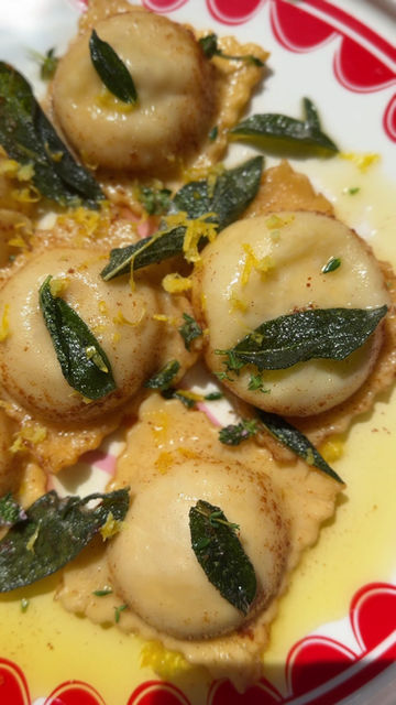 Thumbnail: LEMON & RICOTTA RAVIOLI- for 2 [500g]