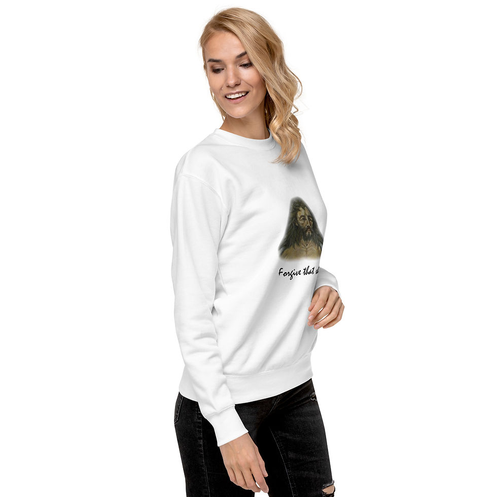 Thumbnail: Forgive That Shit Jesus Unisex Premium Sweatshirt