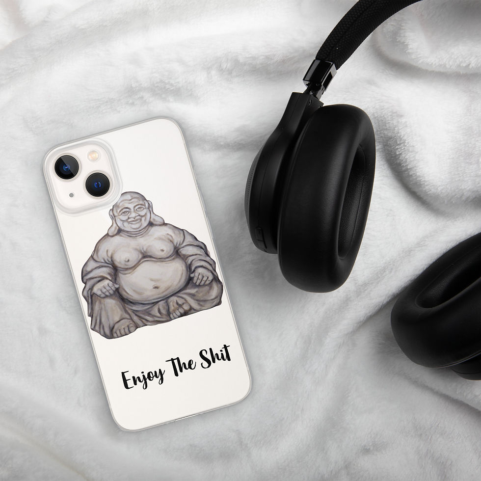 Thumbnail: Enjoy The Shit Buddha Clear Case for iPhone