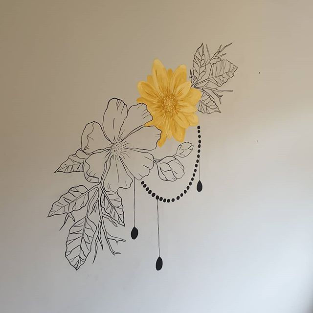 Finished hand-painted mural