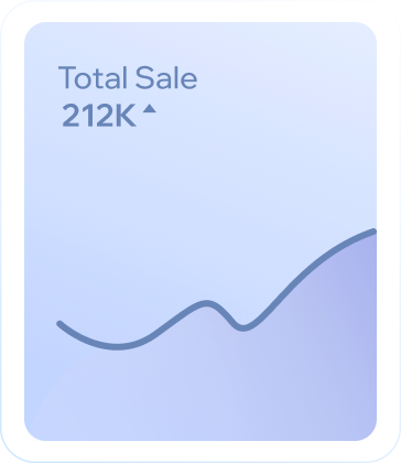 A graph showing a Hopp user’s increasing sales.