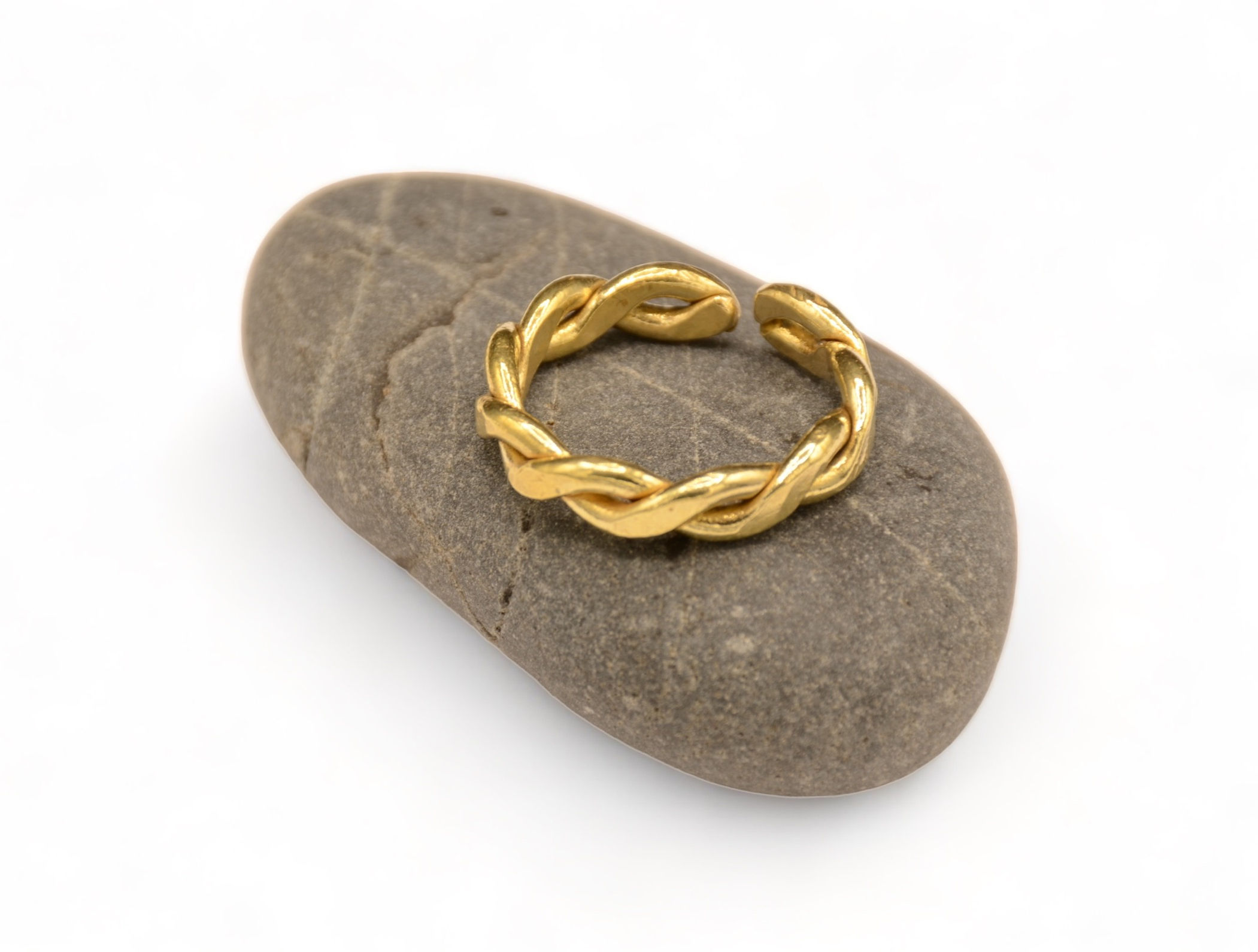 Brass Infinity Twist Ring