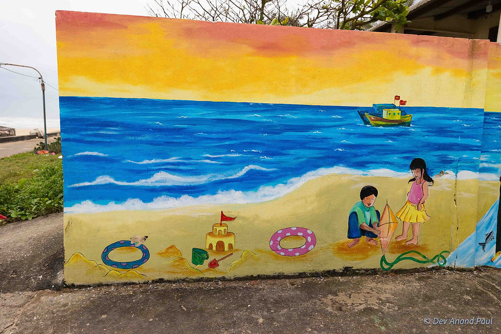 Children playing on a sandy beach