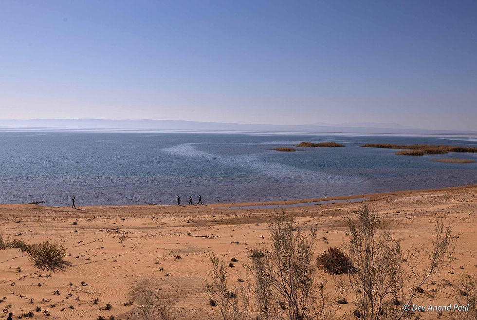 Aydarkul Lake (viewed from an elevation)