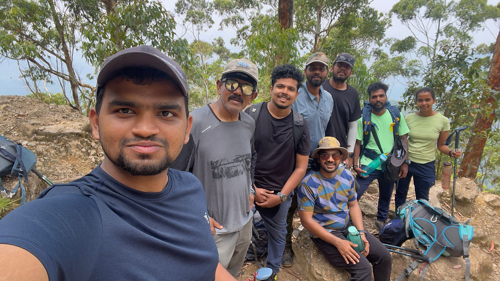 At the end of the trek
