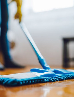 Professional cleaning equipment and eco-friendly products used by SH Home Cleaning for pristine residential deep cleans.