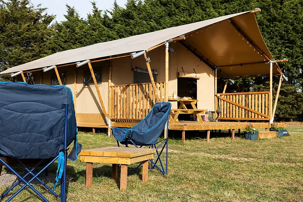 Stay in a Shepherd at Mersea Barns Glamping