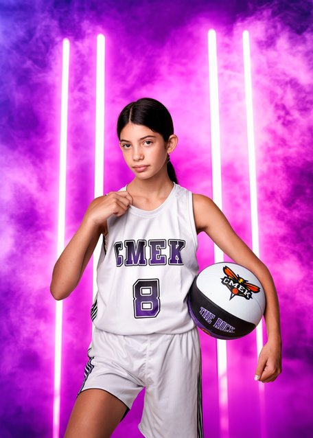 Capturing the passion and determination of a young basketball player through a professional sports portrait session.