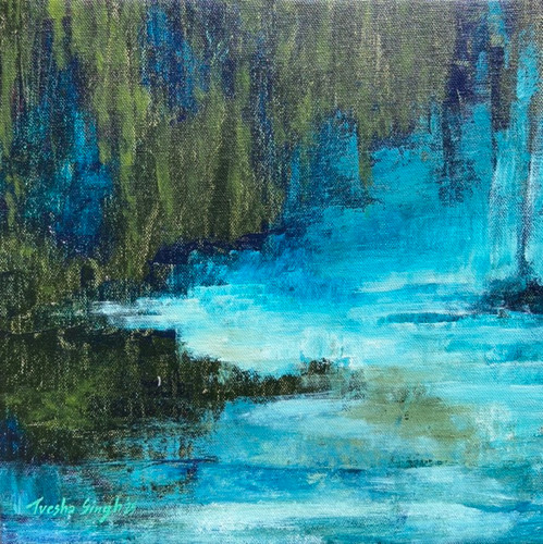 Cool Depths' 12 x 12 inches / 1 x 1 Ft | Tvesha Singh
