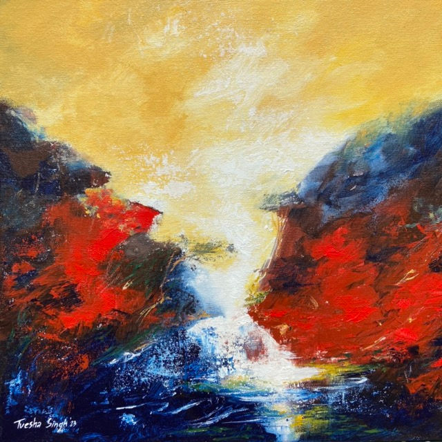 'When the Light Sparkles' 18 x 18 inches / 1.5 x 1.5 Ft