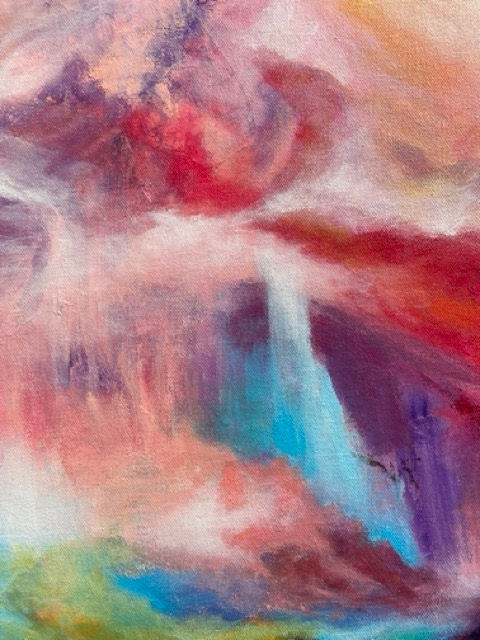 Thumbnail: 'Wispy Clouds' 24 x 48 inches / 2 x 4 Ft