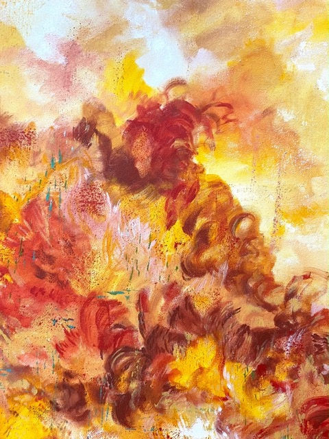 Thumbnail: 'Autumn Fever' 48 x 36 inches / 4 x 3 Ft