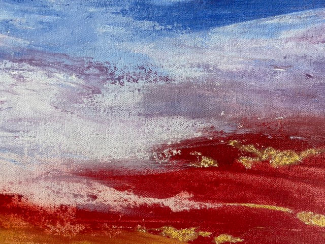 Thumbnail: 'Fiery Skies' 48 x 24 inches / 4 x 2 Ft