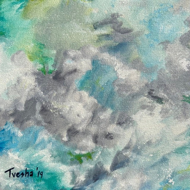 Thumbnail: 'Above the Clouds II' 18 x 18 inches / 1.5 x 1.5 Ft