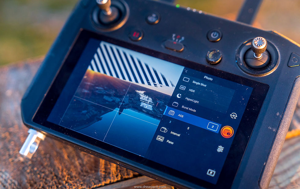 DJI Smart Controller Auto Exposure Bracketing