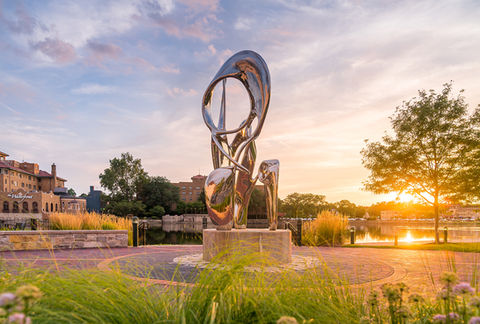 "Reflections" Public Art by Guy J. Bellaver