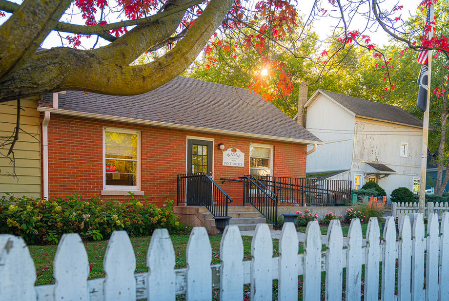 Old Post Office in Wayne, Illinois