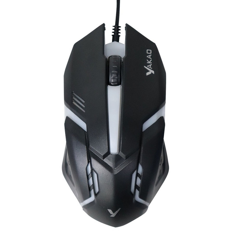 Miniatura: Mouse USB Gamer 1200 DPI Preto Led RGB - V1 GAMER