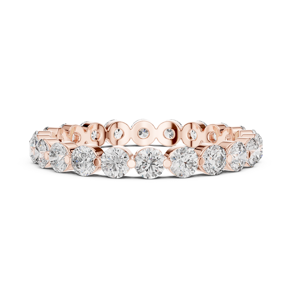 Thumbnail: Round Diamond Collet Eternity Band