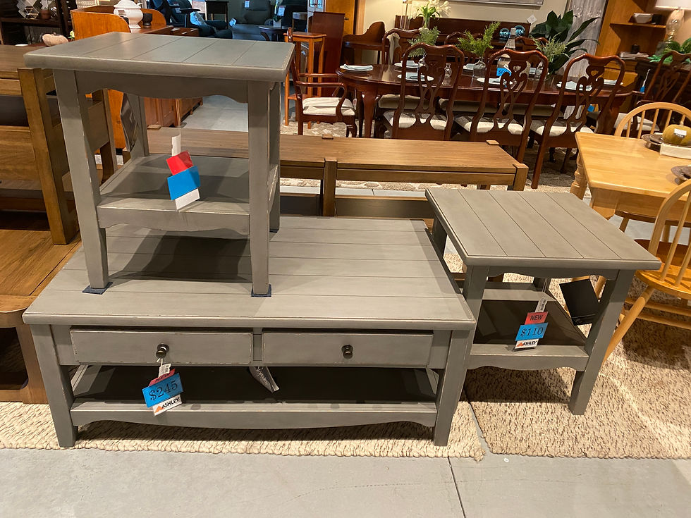 Thumbnail: CHARINA ANTIQUE GRAY END TABLE