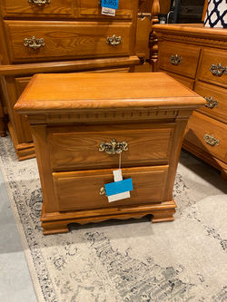 LIGHT OAK FINISH NIGHTSTAND