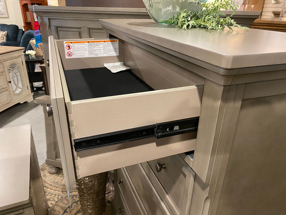 Thumbnail: LETTNER LIGHT GRAY CHEST OF DRAWERS