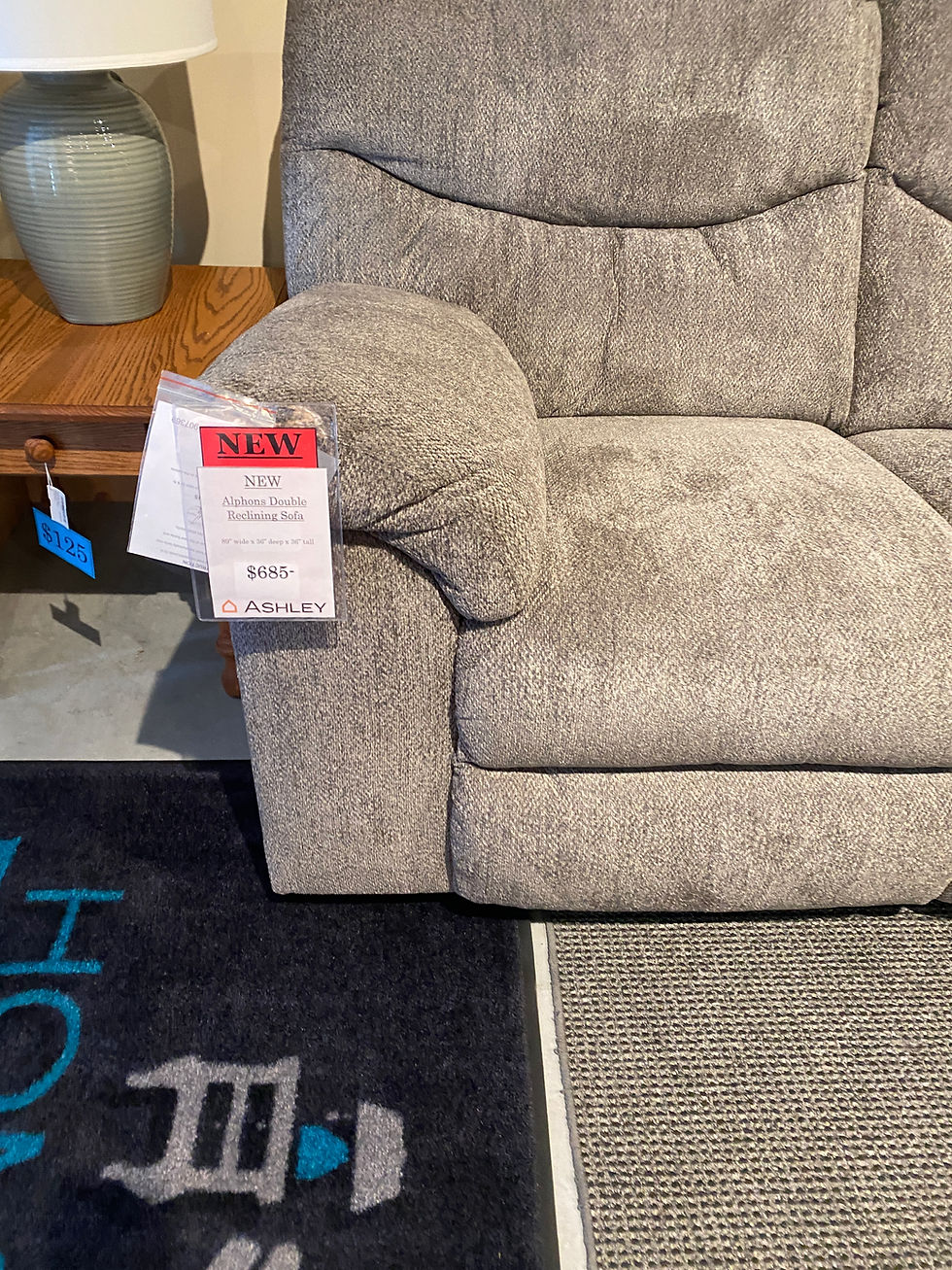 Thumbnail: ALPHONS PUTTY DOUBLE RECLINING SOFA