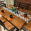 Thumbnail: WILDENAUER BLACK & WOOD DINING TABLE & 6 CHAIRS