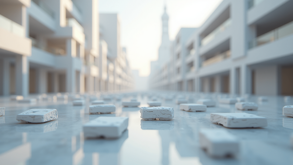 Eye-level view of a digital representation of BIM models