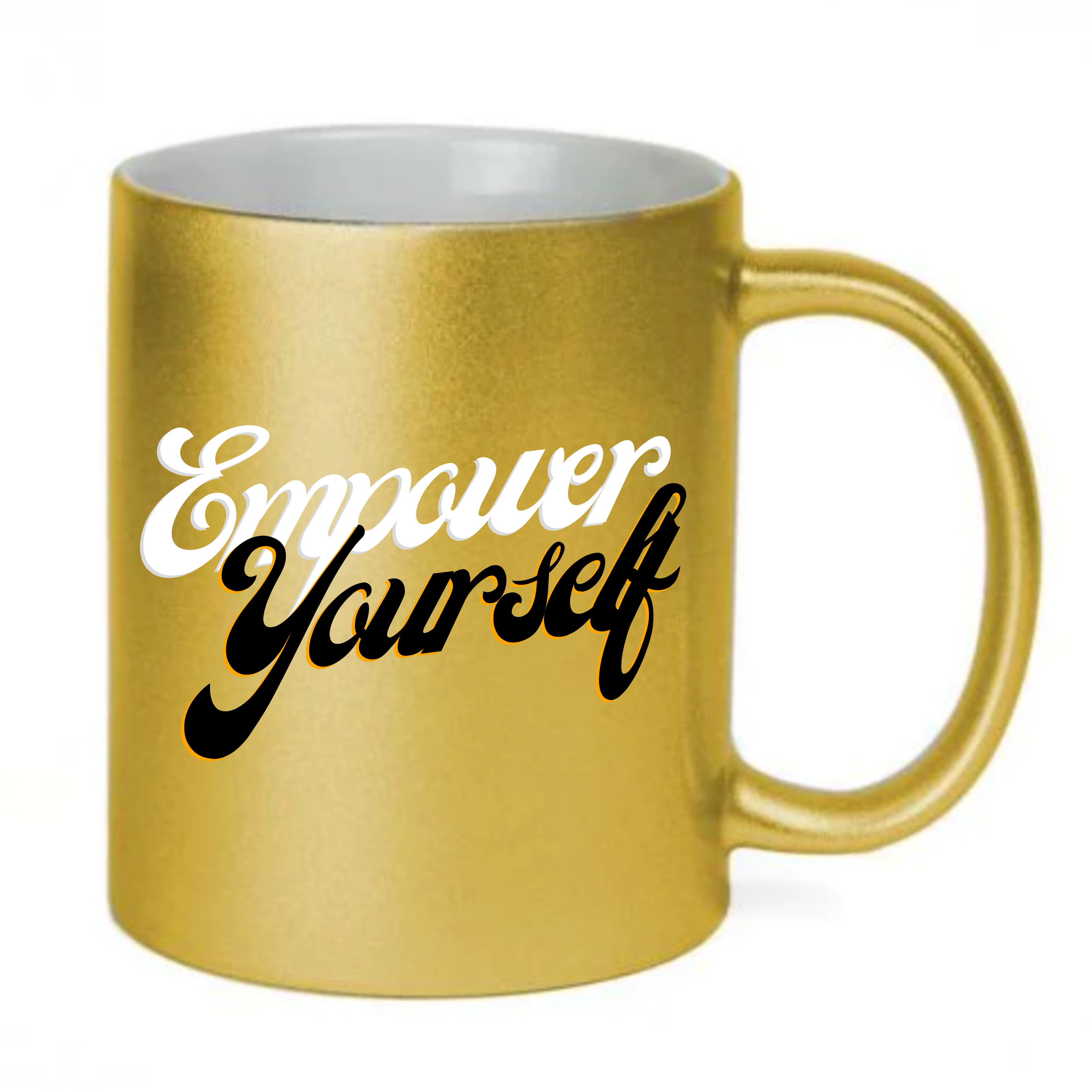 Gold Coffee Cup, 11oz