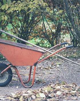 Rake and Wheelbarrow