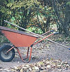 Rake and Wheelbarrow