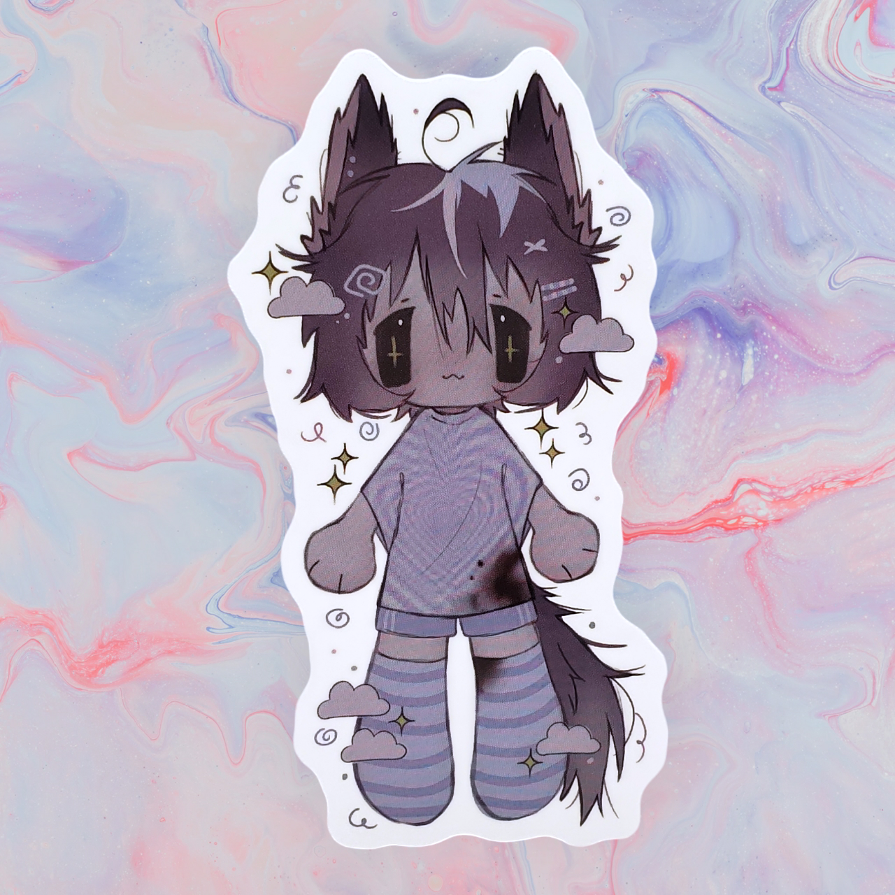 Dark Wolf Gijinka Sticker