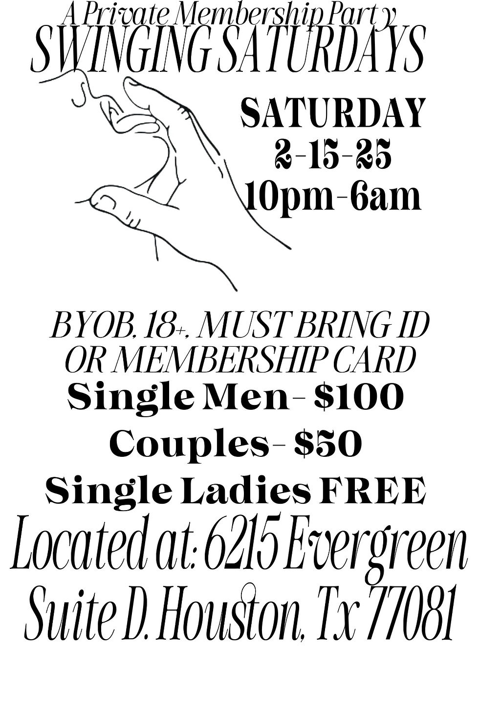 The Dungeon Lounge Presents: Swinging Saturday