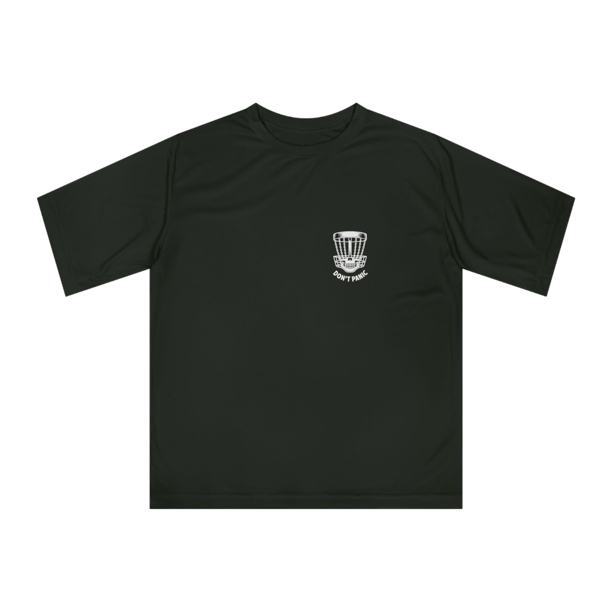 Death Putt Don't Panic Mini Logo - Zone Performance T-Shirt