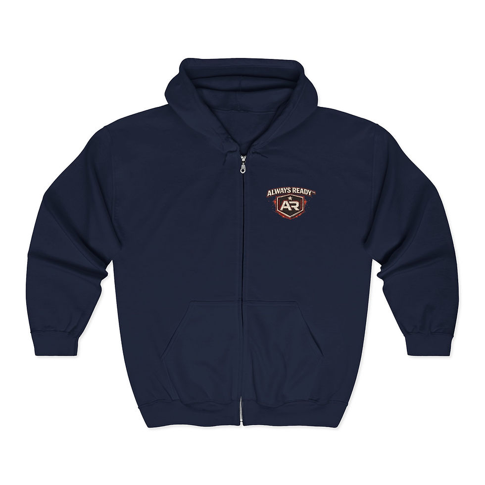 Thumbnail: Stay Frosty Zip Hoodie — ALWAYS READY™ Tactical Skull
